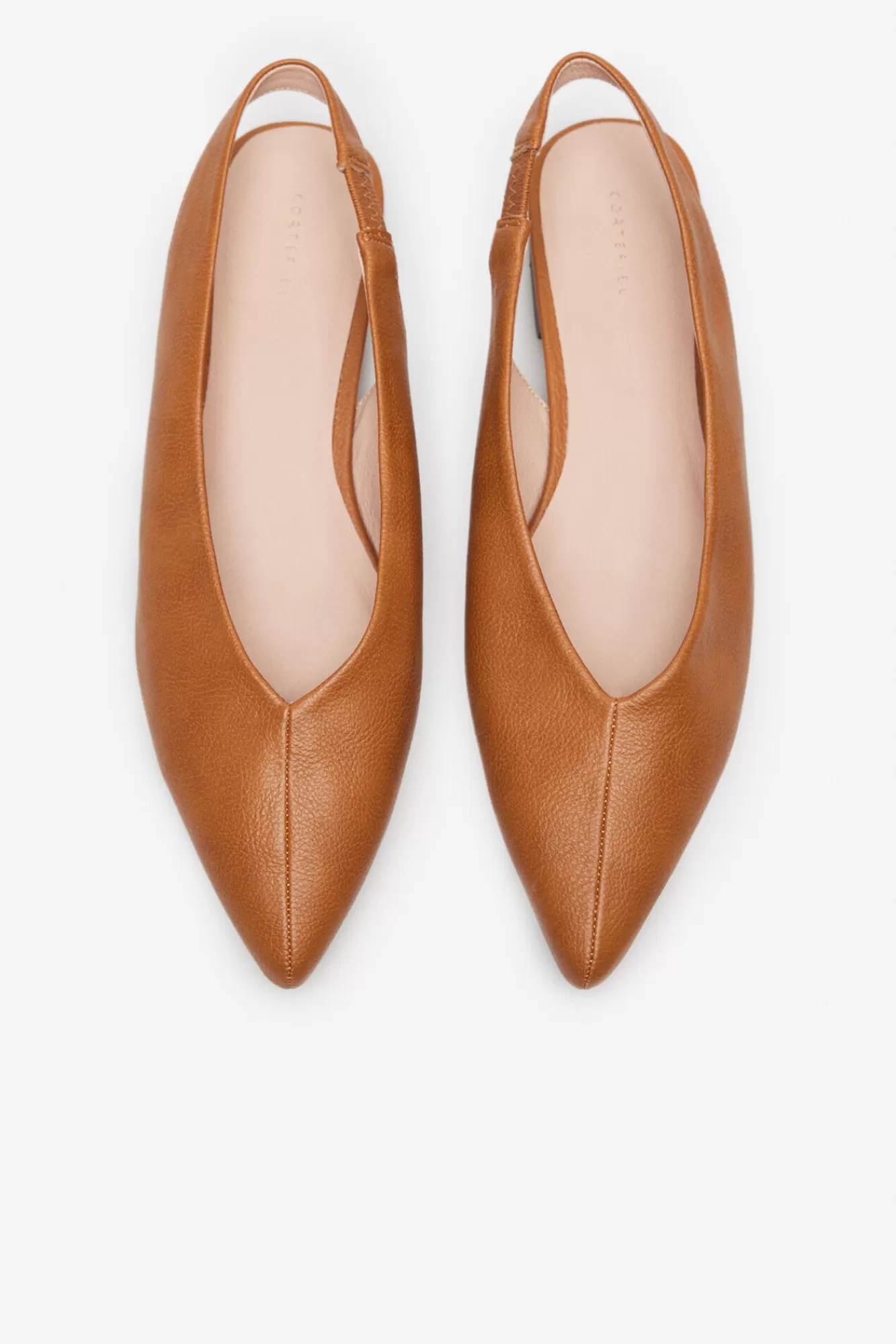 Store Cortefiel Slingback Ballet Flat Brown