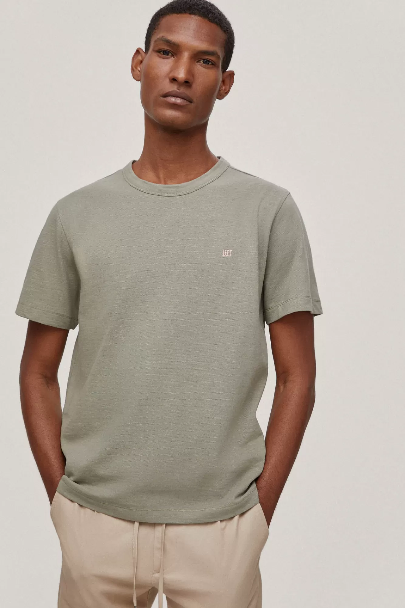 Cheap Pedro del Hierro Slub Pique T-Shirt Green