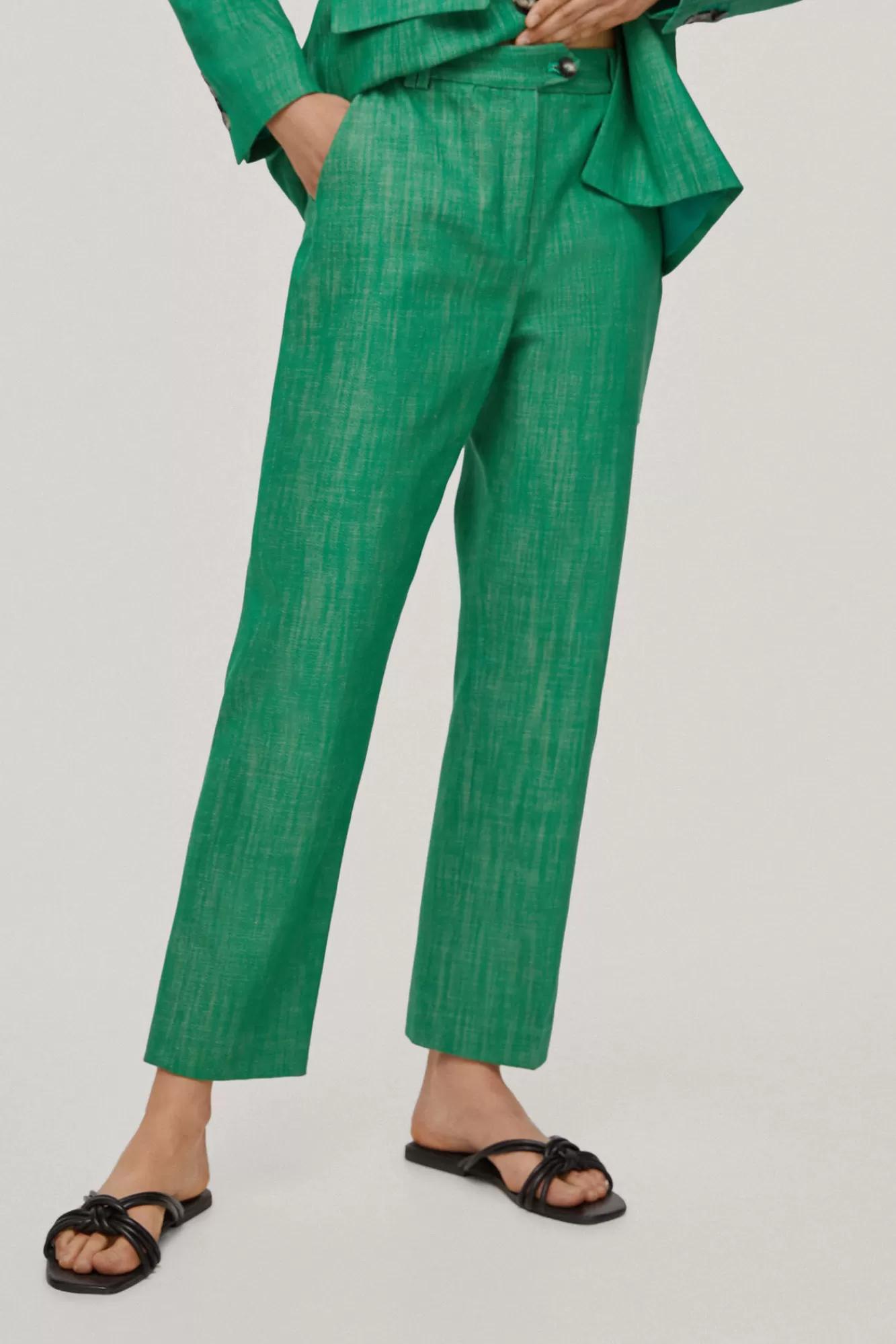 Online Pedro del Hierro Straightserge Trousers Green