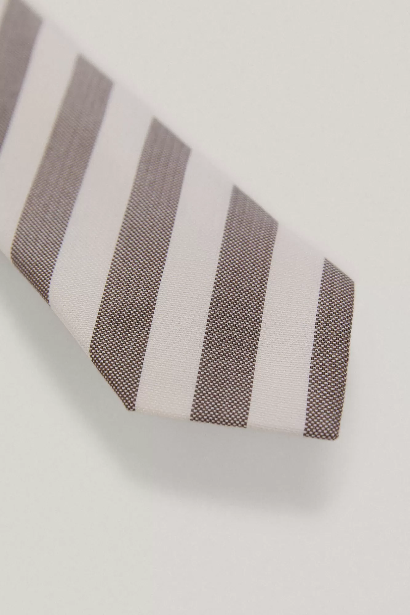 Sale Pedro del Hierro Striped Linen Tie Brown