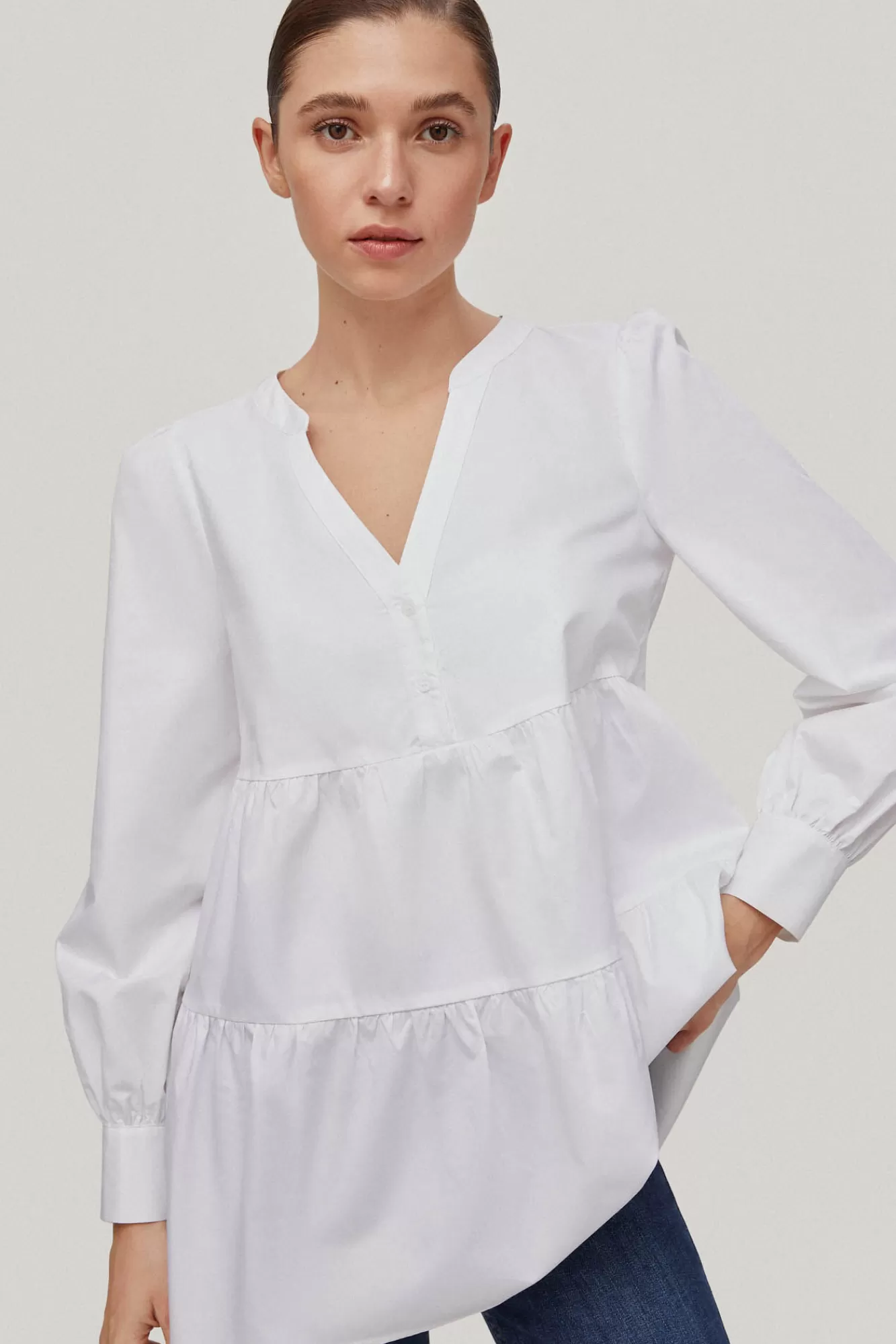 Flash Sale Pedro del Hierro Tiered Smock White