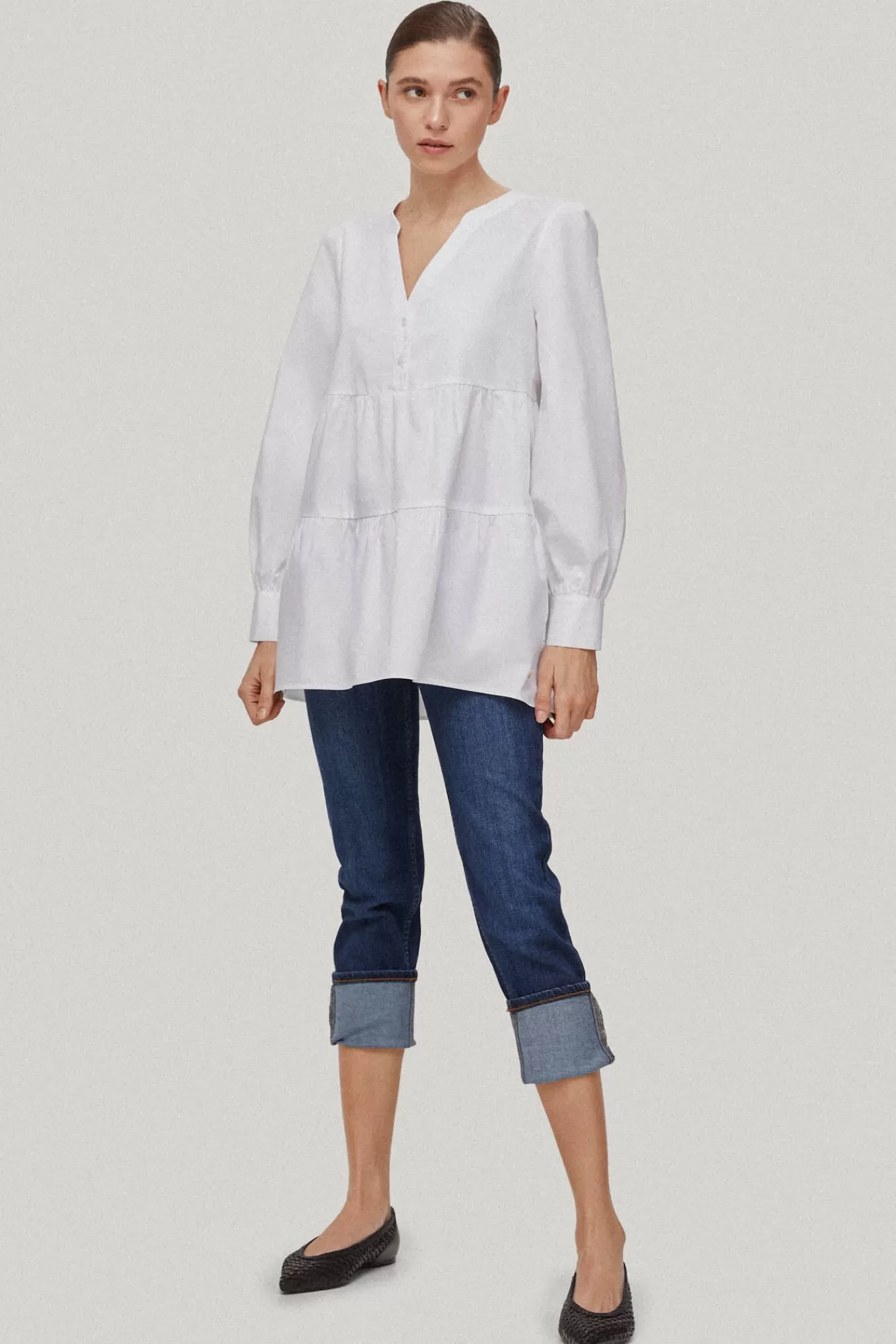 Flash Sale Pedro del Hierro Tiered Smock White