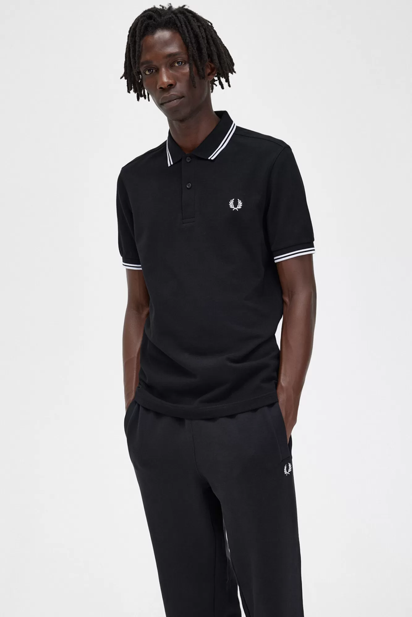 Store Fred Perry Twin Tipped Polo Shirt Black