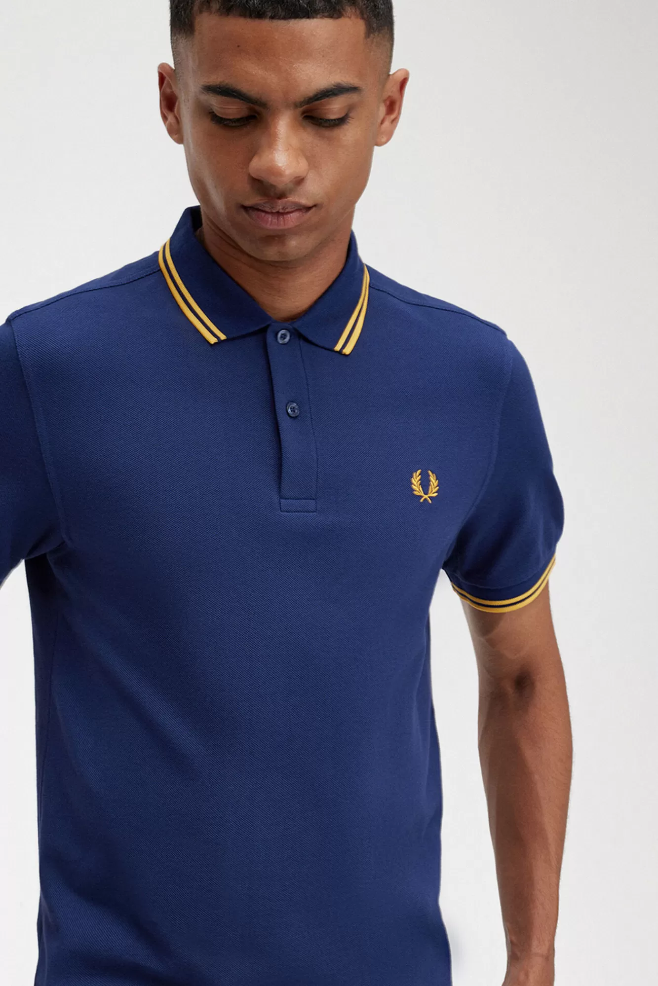 Store Fred Perry Twin Tipped Polo Shirt Blue