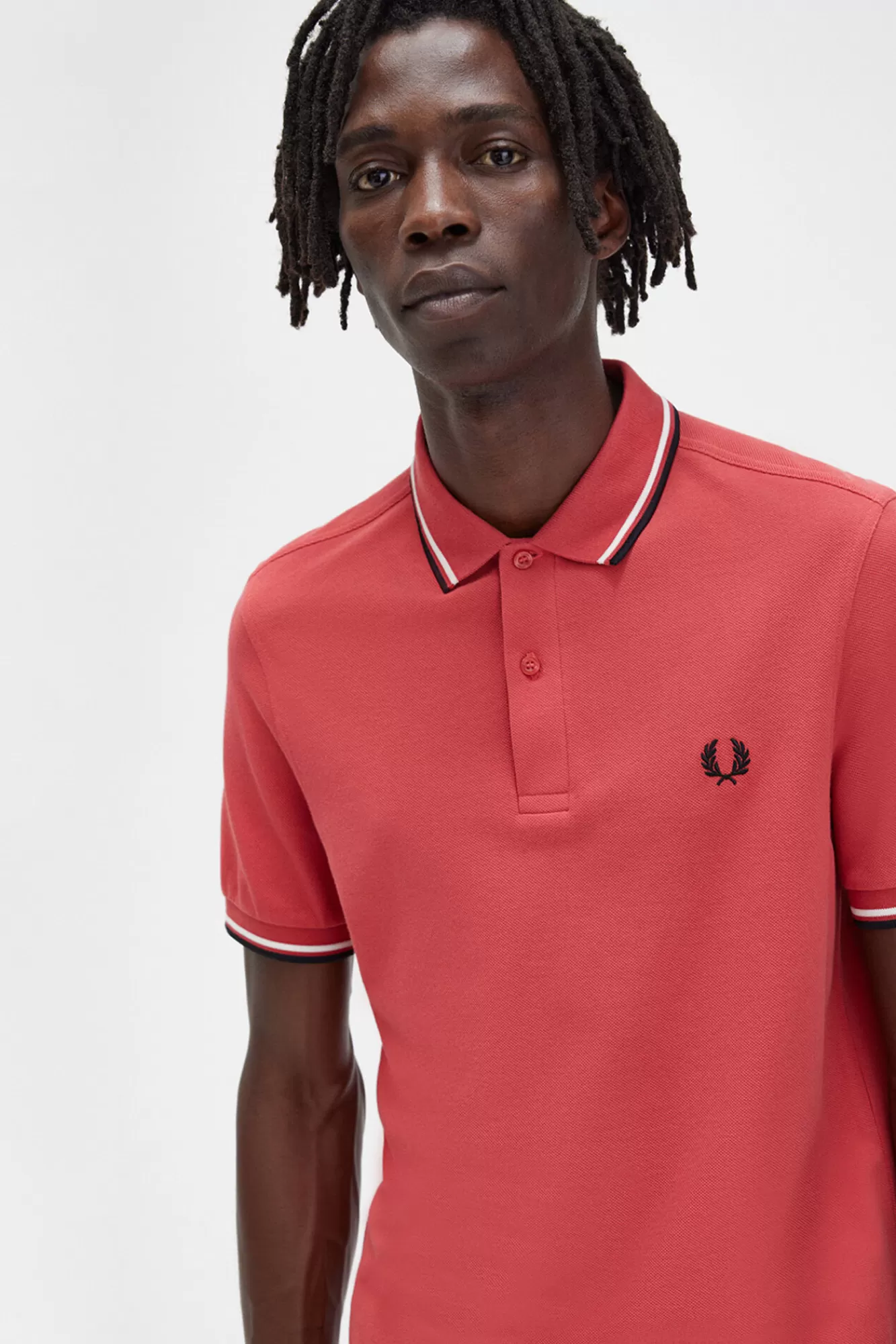 Flash Sale Fred Perry Twin Tipped Polo Shirt Red