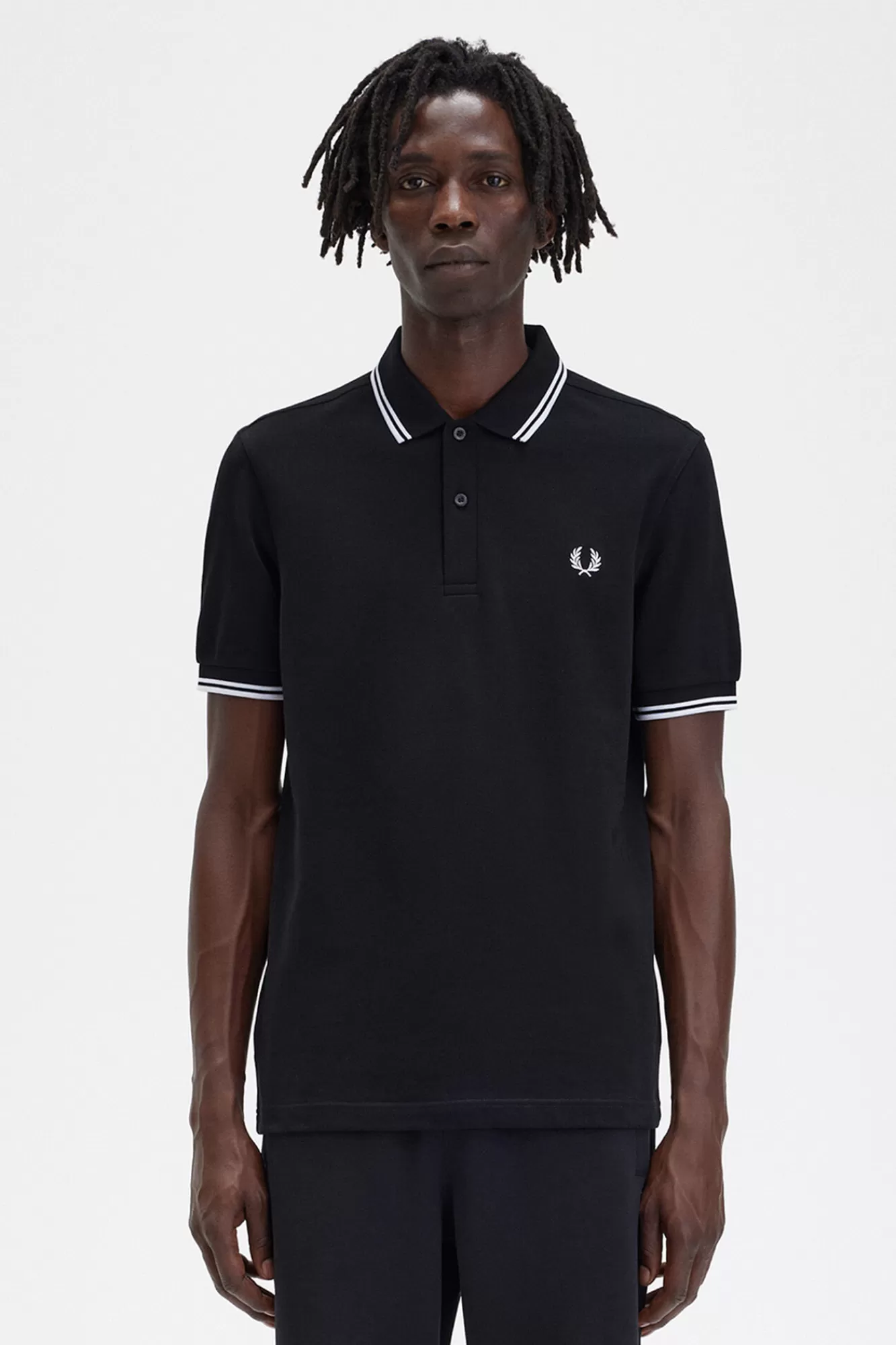 Store Fred Perry Twin Tipped Polo Shirt Black