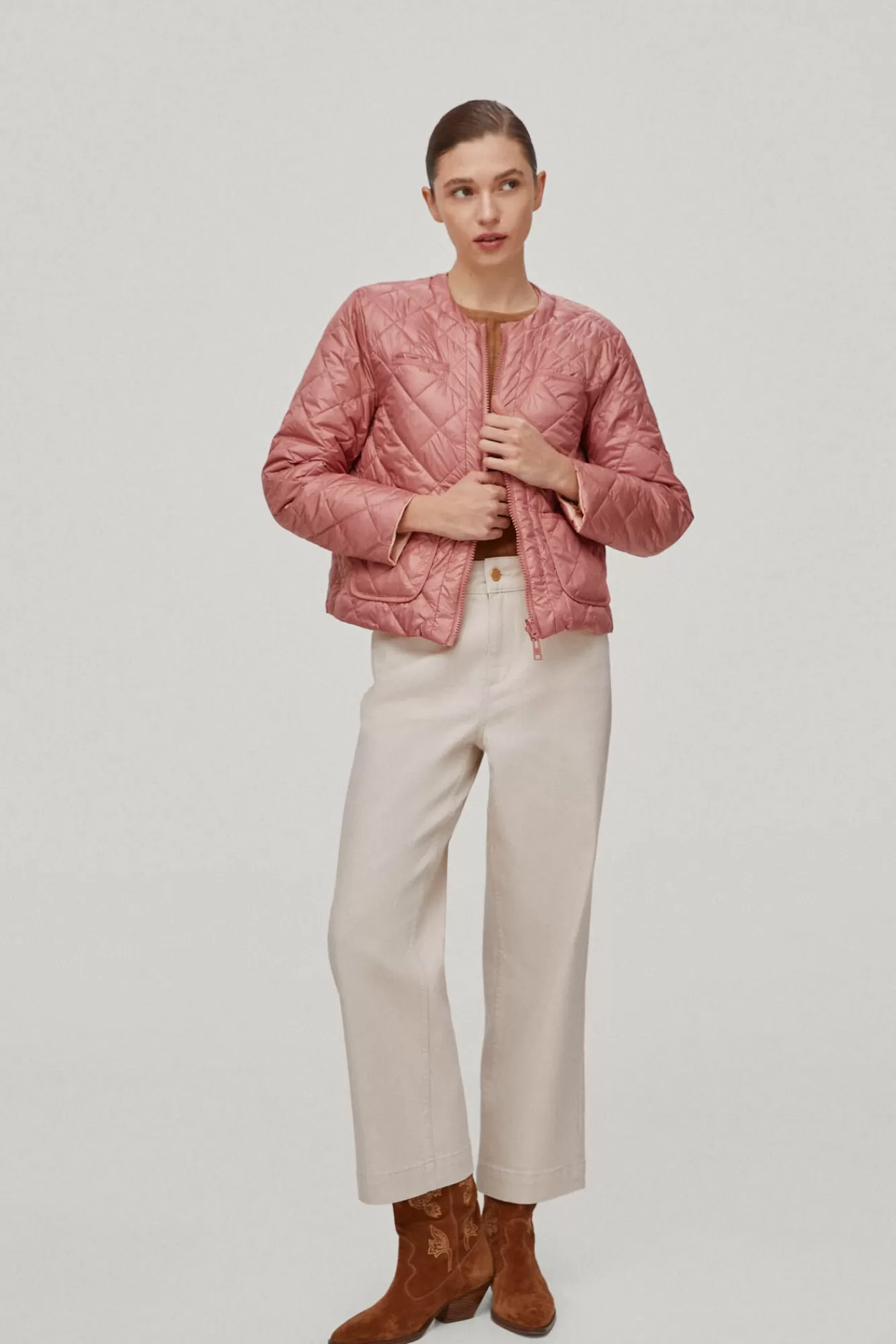 Outlet Pedro del Hierro Ultralight Short Reversible Jacket Pink