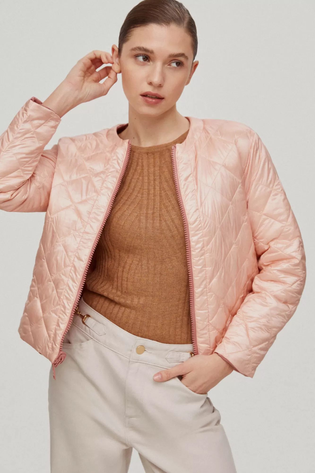 Outlet Pedro del Hierro Ultralight Short Reversible Jacket Pink